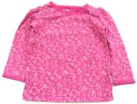 Růžové květované triko zn.GAP 