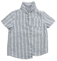 Šedo-bílá pruhovaná košile zn. Primark 