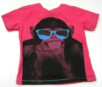 Růžové tričko s opičkou zn. Next
