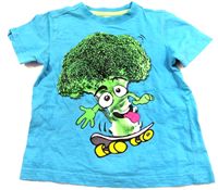 Tyrkysové tričko s brokolicí zn. F&F