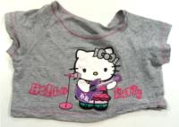 Šedé krátké tričko s Hello Kitty 
