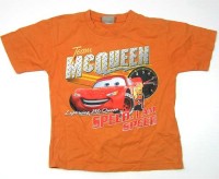 Oranžové tričko s Bleskem McQueenem