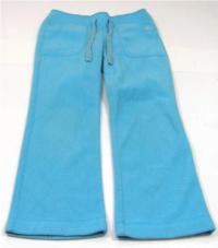 Modré fleecové kalhoty s výšivkou zn. Old Navy