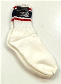 Bílo-červené ponožky zn. Sergei vel.23-26
