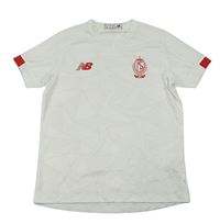 Bílé sportovní funkční tričko s s logem zn. New Balance