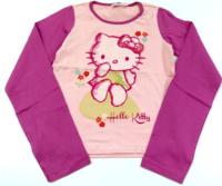 Outlet - Růžovo-světlerůžové triko s Kitty zn. Sanrio