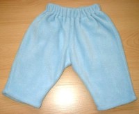 Modré fleecové kalhoty