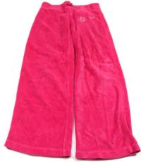 Růžové sametové kalhoty s motýlky zn. Cherokee 