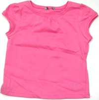 Outlet - Růžové tričko s kytičkou zn. George