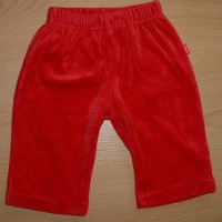 Červené sametové kalhoty zn. Mothercare