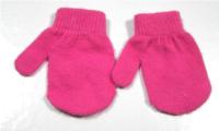 Růžové palcové rukavičky 