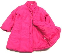 Růžový šusťákový zimní kabátek