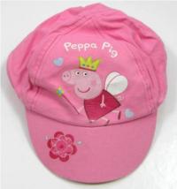 Růžová plátěná kšiltovka s prasátkem Peppinou vel. 2/4 let