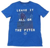 Cobaltově modré tričko s potiskem a nápisy zn. GAP 