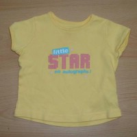 Žluté tričko s nápisy zn. Mothercare