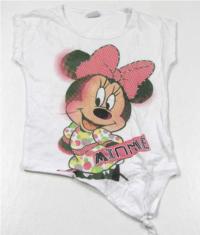Bílé tričko s Minnie zn. Disney