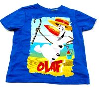 Modré tričko s Olafem zn. Disney