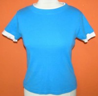 Dámské modro-bílé tričko
