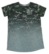 Zeleno-černé army tričko zn. Primark