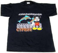 Tmavomodré tričko s Mickey Mousem