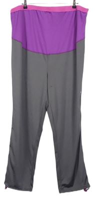 Dámské šedo-fialové sportovní kalhoty zn. Bonprix vel. 54