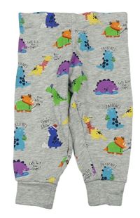 Světlešedé pyžamové kalhoty s příšerkami zn. Miniclub