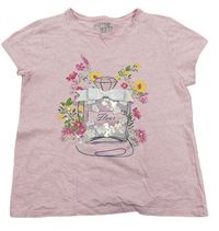 Světlerůžové tričko s parfémem zn. F&F