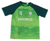 Zelené vzorované sportovní tričko s Ninjago zn. H&M