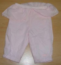 Růžové oteplené kalhoty se sukýnkou