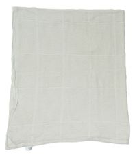 Bílá perforovaná bavlněná deka zn. John Lewis