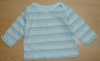 Modro-béžové pruhované triko zn. Mothercare