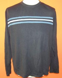 Pánský tmavomodrý svetr s proužky zn. George