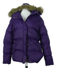 Dámská fialová šusťáková zimní funkční bunda s kapucí zn. Mountain Warehouse 