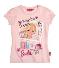 Nové - Světlerůžové tričko s potiskem zn. Barbie