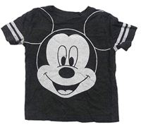 Tmavošedé melírované tričko s Mickey zn. Disney