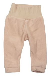 Pudrové fleecové kalhoty zn. H&M