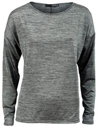 Outlet - Dámské stříbrné melírované volné triko zn. Atmosphere