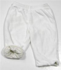 Bílé sametové oteplené kalhoty zn. Marks&Spencer 