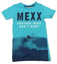 Modrozelené tričko se surfařem zn. Mexx