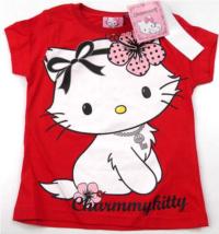 Outlet - Červené tričko s Kitty zn. Sanrio