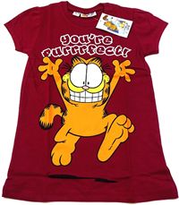 Nové - Purpurové tričko s Garfieldem