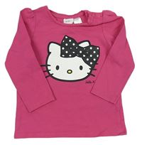 Tmavorůžové triko s Hello Kitty zn. H&M