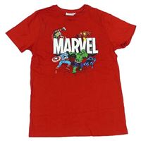Červené tričko Avengers s logem zn. Marvel