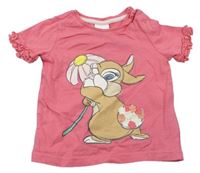 Růžové tričko s králíkem zn. Disney