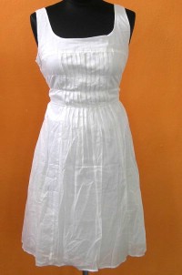Dámské bílé plátěné šaty zn. Mossimo - nové
