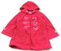 Růžový fleecový jarní kabátek s kapucí zn. F&F