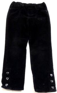 Černé sametovo/riflové elastické kalhoty zn. GAP