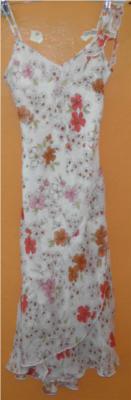 Dámské smetanové šaty s květy zn. New Look