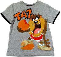 Nové - Šedo-černé tričko s Tazzem zn. Looney Tunes 