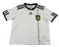 Bílé sportovní tričko - Deutscher Fussball zn. Adidas